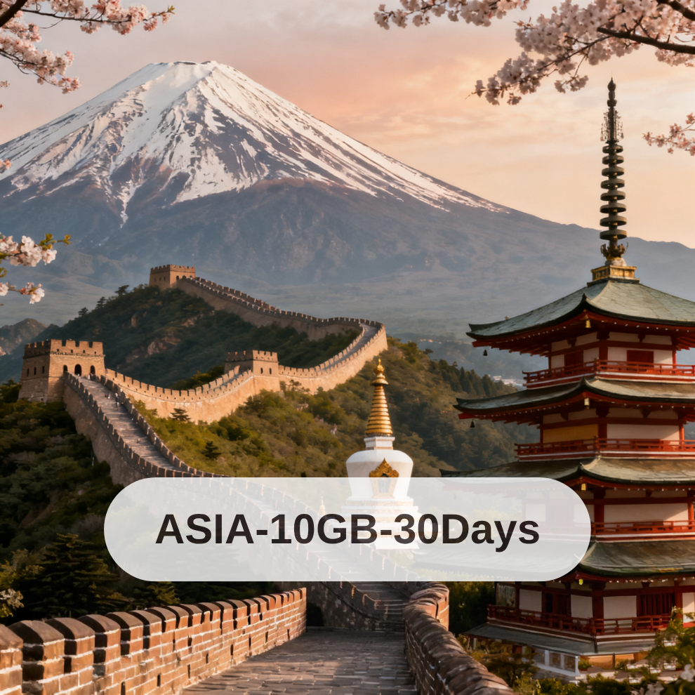 Asia-10GB-30 Days