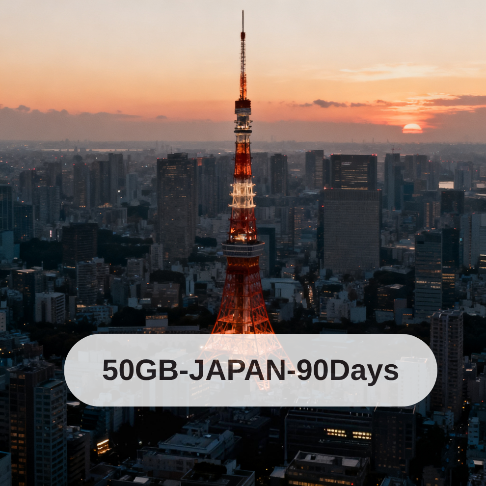 50GB-Japan-90 Days