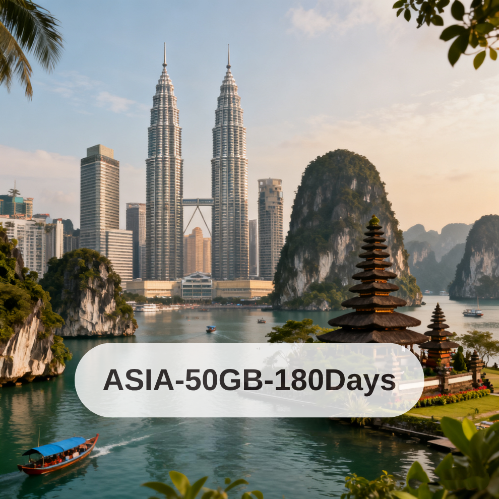 Asia-50GB/180days